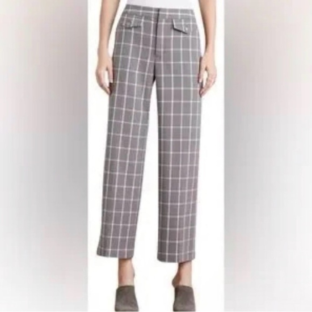 Cartonnier Anthropologie Gray Plaid Pants Size 6
